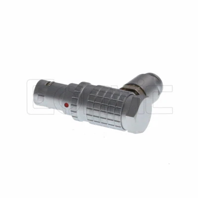 FHG 0B 2 3 4 5 6 7 9 pin right angle elbow male connector plug with Black Rubber - Image 1 of 4