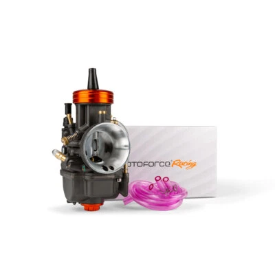 CARBURATORE MOTOFORCE RACING V2 PWK 24 VALVOLA PIATTA TAPPO ARANCIO
