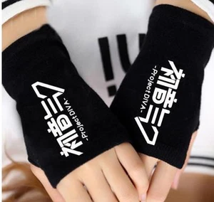 Cosplay Miku Hatsune (Vocaloid) Anime Manga Handschuhe glove fingerlos Neu - Picture 1 of 3