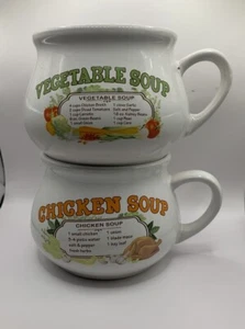 Taza taza de sopa de verduras y pollo estilo campestre Dat'l Do It taza tazón cerámica - Imagen 1 de 5