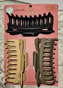 Sincerely Jules 3 Piece Set 5" Long Hair Claw Style Hair Clips NEW - Picture 1 of 8