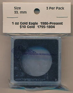 Intercept Shield quadratisch 2x2 Münzkapsel fasst 33 mm - 3er-Pack (IS2214) - Bild 1 von 1