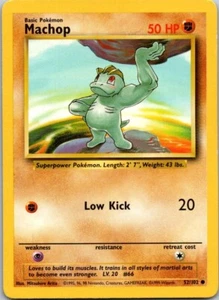 Pokemon MP Machop 52/102 Common Unlimited Base Set Free Shipping! - Picture 1 of 1