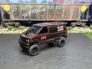 Chevy Astro Van Lifted 4x4 Off Road 1/64 Diecast Customized Hot Wheels Batman - Picture 1 of 14