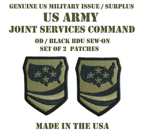 LOT OF 2 US MILITARY PATCH PATCHES JOINT FORCES COMMAND ARMY UNIFORM BDU SUBDUED - Picture 1 of 6