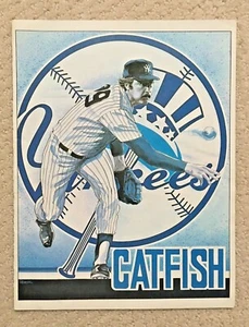Jim Catfish Hunter New York Yankees Giveaway Poster 1979 - Bild 1 von 8