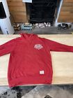 Men?s Red Crosshatch Hoodie Size Large
