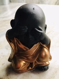 Ceramic Little Cute Baby Buddha Statue Monk Figurine Buddha Figurines Home Decor - Picture 1 of 5