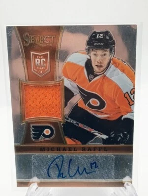 2013-14 Panini Select Rookie Jersey Autograph #310 Michael Raffl /199 Flyers - Image 1 of 2