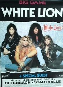 WHITE LION 1989 OFFENBACH - orig. Concert Poster - Konzert Plakat - DIN A1 - Picture 1 of 1