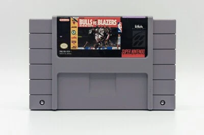 Bulls Vs Blazers - Authentic Super Nintendo Game SNES - Tested & Working - Image 1 of 4