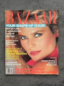 RARE!!! Harper's Bazaar May 1983 Amazing Early Issue Christie Brinkley Cover VTG - Foto 1 di 5