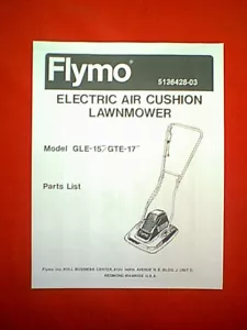 FLY MO ELECTRIC AIR CUSHIN MODEL GLE 15" GTE 17" INSTRUCTION / PARTS MANUAL - Picture 1 of 1