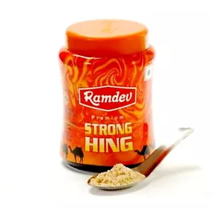 Asafetida 100 g Estratto di Ramdev polvere premium spezie forti Heeng con cerniera spedizione gratuita - Foto 1 di 3