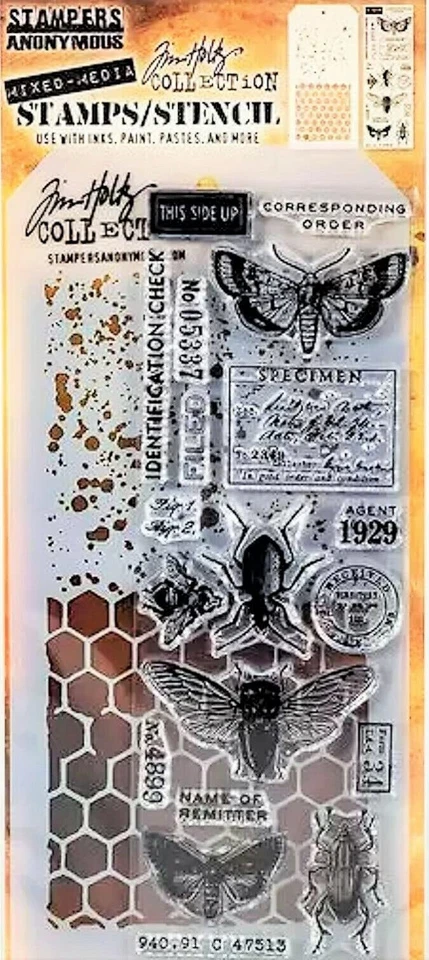 Tim Holtz Stampers Anonymous Rubber Cling Stamp Set THMM111