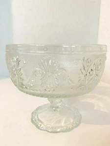 Bleikristall Frost Klar Elegant Viktorianisches Design Glas Süßigkeiten Obstschale - Bild 1 von 5