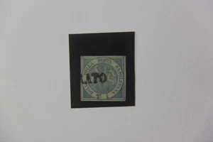 Altitalienische Staaten, Neapel, Mi-Nr. 8, blau, 1/2 Tornese, Fälschung - Bild 1 von 2