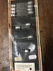 HARLEY COLONY PRIMARY CHROME BOLT KIT ACORN SPORTSTER NEW KIT 1967-70 KIT - Picture 1 of 8