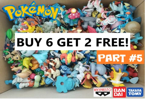 PART #5 GET 2 FREE FIGURES! Official Pokemon Center Tomy Nintendo Bandai READ Cover