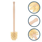 Effective Toilet Cleaning Brush with Wooden Handle - Included