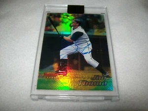 2017 TOPPS ARCHIVES 2002 JIM THOME AUTO SIGNED #D1/1 CLEVELAND INDIANS - Picture 1 of 2