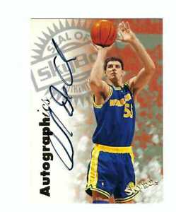 ANDREW DECLERCQ 1997/1998 SKYBOX AUTOGRAPHICS ON CARD AUTOGRAPH $20 WARRIORS