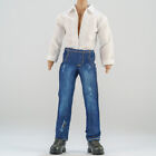1/12 Scale Male Business Shirt + Jeans Clothes Model Fits 6" Action Figure Body