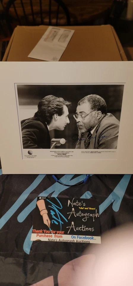 James Earl Jones Soul Man firmado a mano autografiado 8x10 foto 11x14 tapete  Foto 1 de 1