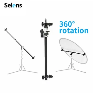 Selens Holder Bracket Swivel Head Reflector Disc Arm Support Telescopic Boom Arm - Picture 1 of 10