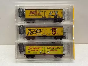 N Scale Micro Trains MTL Special Run 98-25 Beverage Wood Reefer 3-Pack - Picture 1 of 3