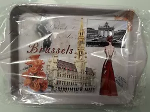 NEU kleines Mini Tablett Aus Brüssel Bruxelles Deko - Bild 1 von 2