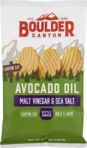 Boulder Canyon Kettle Chips Malt Vinegar & Sea Salt 5.25 Oz - Picture 1 of 2