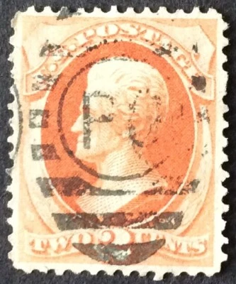 1875 2c Jackson regular issue, Scott #178, Used, VF - Image 1 of 2