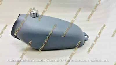 Honda CR125 CR125M 1974 Elsinore acero crudo gasolina combustible tanque gasolina con tapa y grifo Foto 1 de 4