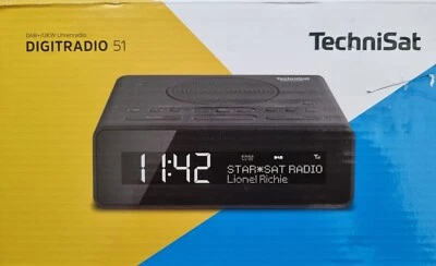 TechniSat DigitRadio 51 DAB+RADIOWECKER dimmbares Display, Sleeptimer SchwarzOVP - Bild 1 von 2