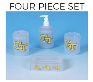Georgia Tech University Badezimmer Set GTU Geschenkbecher Seifenschale Zahnbürstenhalter - Bild 1 von 7