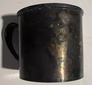 Vintage Silver Plated Toddler Cup w/Handle - Picture 1 of 5