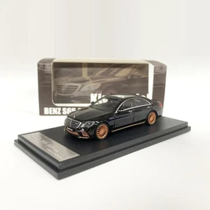 Coche Modelo King 1:64 Benz Clase S AMG S65L V12 Aleación Die-Cast Vehículo Metal Negro - Imagen 1 de 7