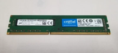 Crucial 8G 1866Mhz DDR3 ECC DIMM CT102472BA186D 2RX8 PC3-14900 - Image 1 of 4