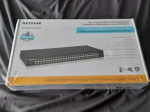 NEW NETGEAR GS348 48 Port Gigabit Network 1G Ethernet Rackmount Unmanaged Switch - Picture 1 of 2
