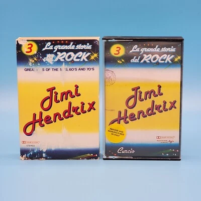 Jimi Hendrix La Grande Storia del Rock Great Hit Cassette Tape Italy Slip Sleeve Foto 1 de 4