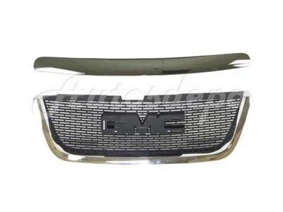 FOR 2007-2012 GMC ACADIA GRILLE WITH CHROME MOLDING HOOD MOULDING TRIM 2PCS - Image 1 of 3