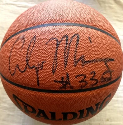 Alonzo Mourning Autografiado Firmado Spalding NBA Juego Modelo Baloncesto (JSA) Heat Foto 1 de 2