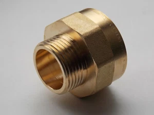 Muffennippel Reduktion Rduzierstueck IG 1.1/4" auf 1" AG einseitig flachdichtend - Picture 1 of 2