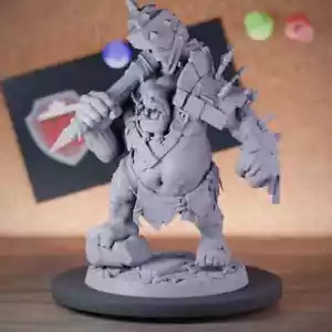 Ogre Mauler Miniature Boss Warlord Dungeons and Dragons Mini DnD 5e TTRPG - Picture 1 of 8