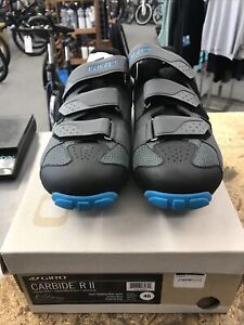 Giro Carbide R II Mens Mountain Cycling Shoe − 46 Dark Shadow Blue Jewel