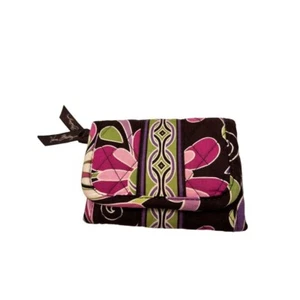 Gancho y cierre de bucle triple con patrón de punzón púrpura Vera Bradley - Imagen 1 de 10