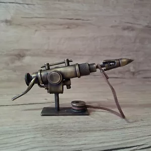 Vintage Petrol Lighter Table Brass Sculpture Made in Ukraine - Picture 1 of 6
