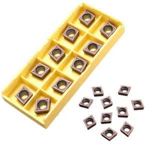 10pcs CCMT09T304 VP15TF Carbide Inserts Blade Lathe Thread Cutting Turning Tool - Picture 1 of 8