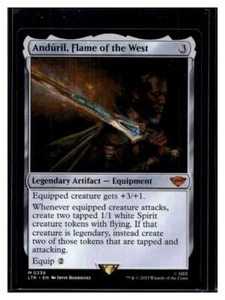 MTG Magic Lord of the Rings #236 Andúril, Flame of the West Mythic Rare (Qty) - Picture 1 of 2
